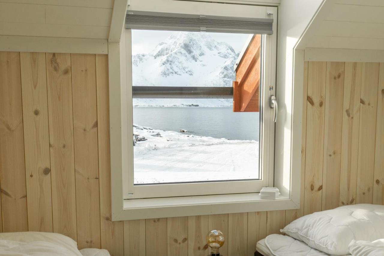 Brand New Nappstraumen Seaview Cabin Gravdal (Vestvagoy) Exterior photo
